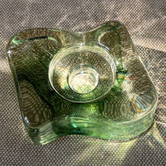 Swedish Glass Candle Holder by Glasbruk - Picture 5 of 8